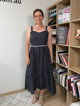 Load image into Gallery viewer, Thought of You in Navy - $20 pm - Rayon Challis