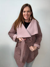 Load image into Gallery viewer, Dark Blush - $38.00pm - Teddy Fleece Double Sided - European Collection