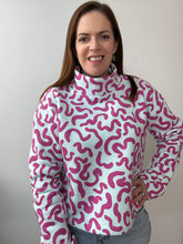 Load image into Gallery viewer, Squiggles in Light Blue - $37.00pm - Jogging Fleece - European Collection