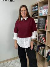 Load image into Gallery viewer, Pomegranate - $21.50 pm - Wide Rib Sweater Knit