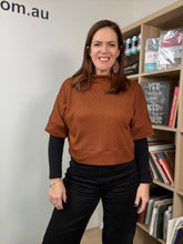 Load image into Gallery viewer, Chestnut - $21 pm Diamond Jacquard Sweater Knit
