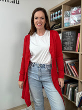 Load image into Gallery viewer, Red - $25pm - Cable Knit Sweater