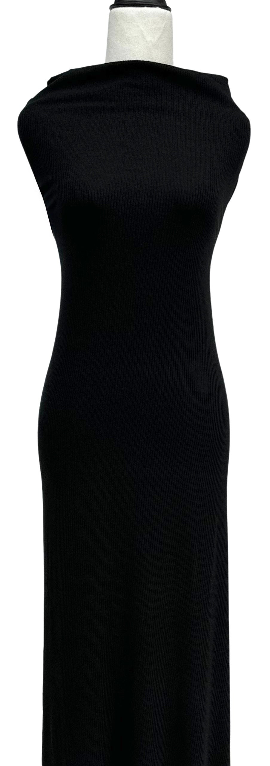 Jet Black - $22pm - Heavy Rib Knit