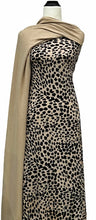 Load image into Gallery viewer, Leopard Tales in Stone - $21 pm - Brushed Hachi Sweater Knit