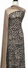 Load image into Gallery viewer, Leopard Tales in Stone - $21 pm - Brushed Hachi Sweater Knit