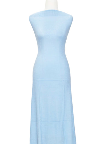 Light Blue 2 Tone - $24.50 pm - Brushed Ribbed Sweater Knit