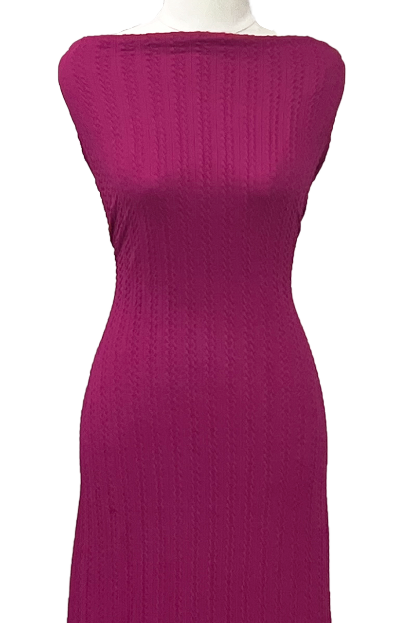 Magenta - $25 pm - Braid Jacquard