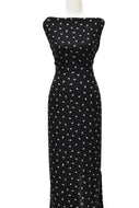 Miniature Roses in Black - $20 pm - Rayon Challis