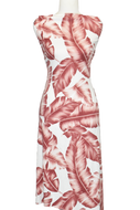 Monstera in Pink - $20 pm - Double Brushed Poly