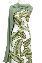 Load image into Gallery viewer, Monstera in Sage - $20 pm - Double Brushed Poly