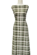 Olive Plaid - $21.50 pm - Super Soft Hachi Sweater Knit