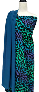 Ombre Animal in Green - $37.00pm - French Terry - European Collection