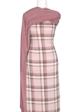 Load image into Gallery viewer, Pale Pink Tartan - $20 pm - French Terry