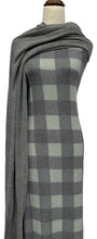 Load image into Gallery viewer, Pale Sage Buffalo Plaid - $23.50 pm - Faux Alpaca
