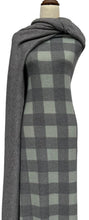 Load image into Gallery viewer, Pale Sage Buffalo Plaid - $23.50 pm - Faux Alpaca