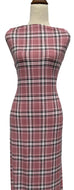 Pink Plaid - $20 pm - Double Brushed Poly