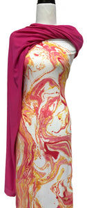 Pink & Orange Swirl - $21.50 pm - Rib Knit