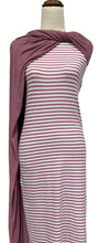 Load image into Gallery viewer, Pink &amp; White Stripes - $20 pm - Double Brushed Poly