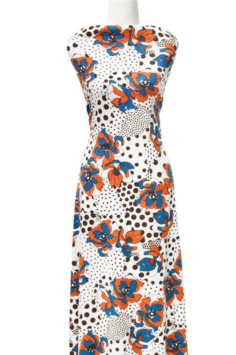 Poppy Rose in Orange - $20 pm - Double Brushed Poly