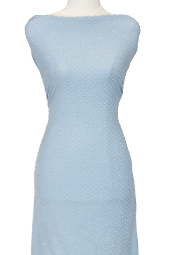 Powder Blue - $22 pm - Swiss Dot