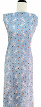 Load image into Gallery viewer, Rabbit Patch in Blue - $17.50 pm - Brushed 100% Cotton Woven
