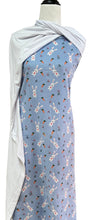 Load image into Gallery viewer, Rabbit Patch in Blue - $17.50 pm - Brushed 100% Cotton Woven