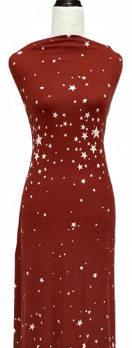 Reach for the Stars in Marsala - $20 pm - Double Brushed Poly