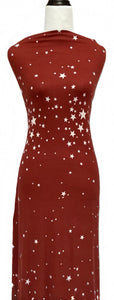 Reach for the Stars in Marsala - $20 pm - Double Brushed Poly