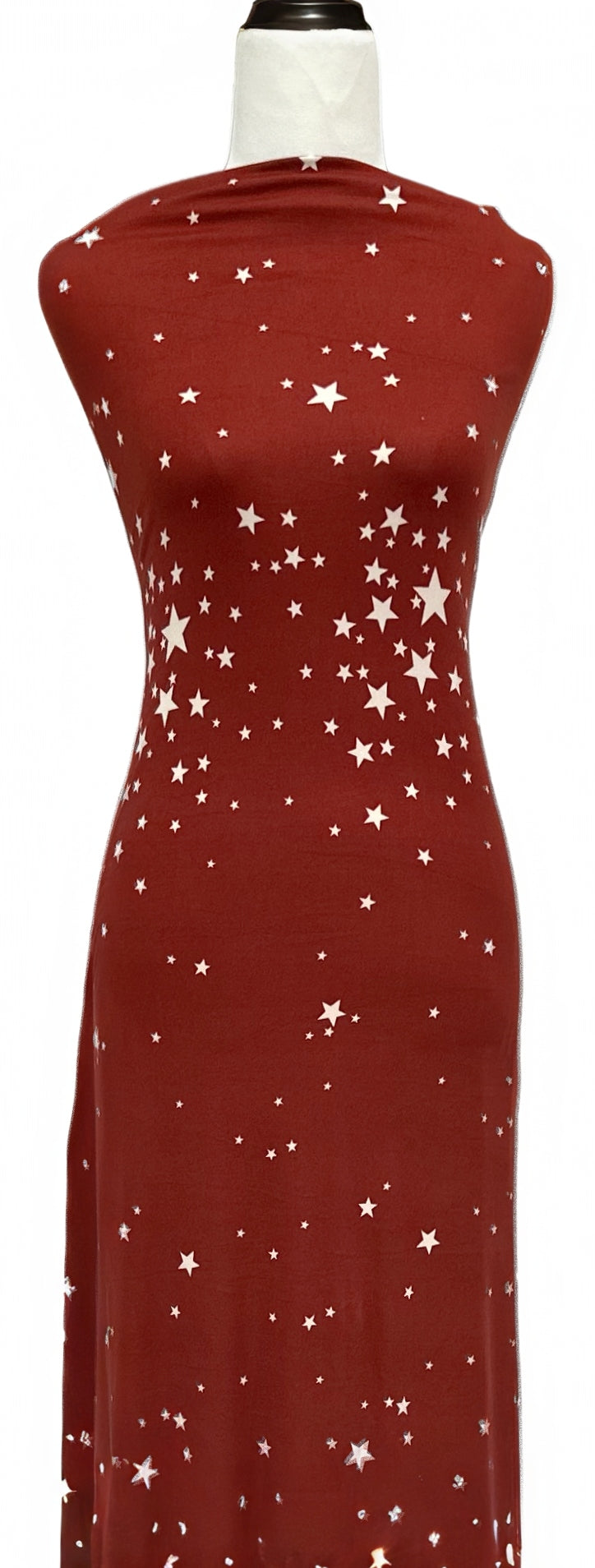 Reach for the Stars in Marsala - $20 pm - Double Brushed Poly