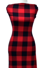 Load image into Gallery viewer, Red Buffalo Plaid - $20 pm - Double Brushed Poly