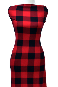 Red Buffalo Plaid - $20 pm - Double Brushed Poly