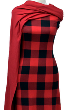 Load image into Gallery viewer, Red Buffalo Plaid - $20 pm - Double Brushed Poly