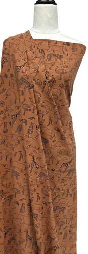 Safari Animals - $36.00pm - French Terry - European Collection