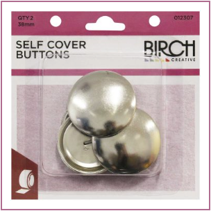 Self Cover Buttons - 38mm