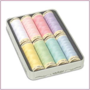 Gutermann Nostalgic Box - Pastels - 8 Sew All Thread 100m