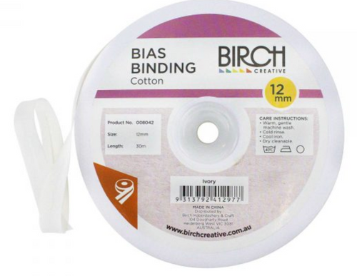 12mm Cotton Bias Binding