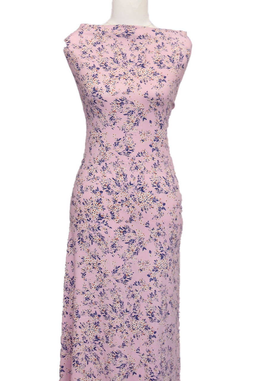 Secret Garden in Pink - $20 pm - Double Brushed Poly