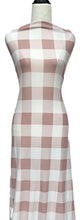Load image into Gallery viewer, Soft Pink Buffalo Plaid - $20 pm - Double Brushed Poly