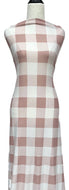 Soft Pink Buffalo Plaid - $20 pm - Double Brushed Poly