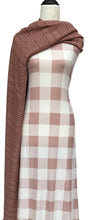 Load image into Gallery viewer, Soft Pink Buffalo Plaid - $20 pm - Double Brushed Poly