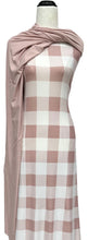 Load image into Gallery viewer, Soft Pink Buffalo Plaid - $20 pm - Double Brushed Poly