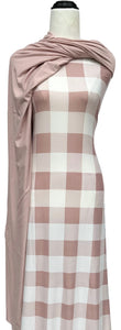 Soft Pink Buffalo Plaid - $20 pm - Double Brushed Poly