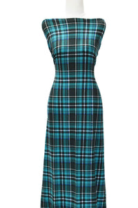Teal Plaid - $18 pm - Double Brushed Poly