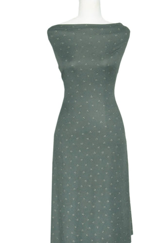 Tell Me More in Slate Green - $20pm - Double Brushed Poly