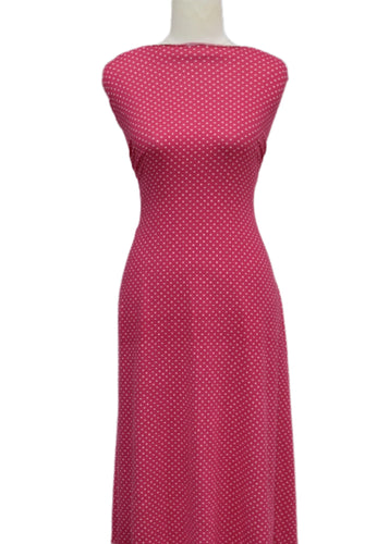 Tiny Dots in Pink - $20 pm - Double Brushed Poly