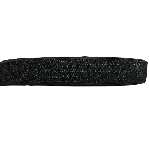Black with Black Sparkle 40mm wide Exposed Elastic - $5 pm