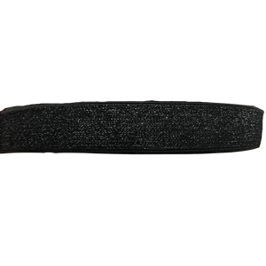 Black with Black Sparkle 40mm wide Exposed Elastic - $5 pm