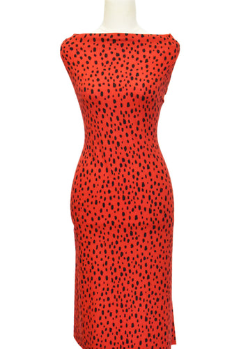 Up to No Good in Red - $20 pm - Double Brushed Poly