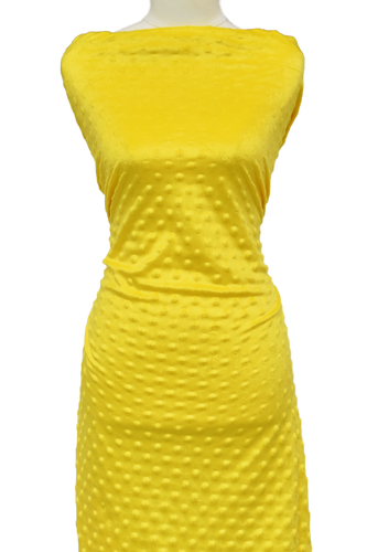 Yellow - $12 pm - Minky Dot