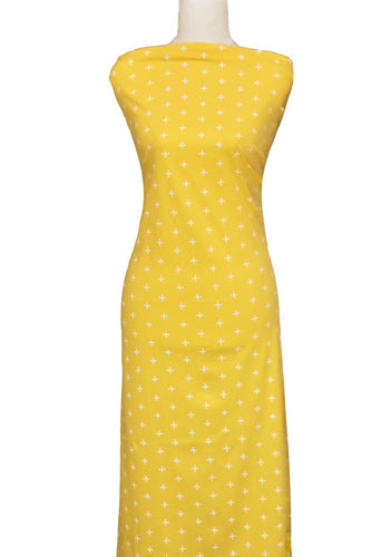 Yellow Crosses - $15pm LUSH SUNDAY REWIND, usually $18.50 pm - 100% Cotton (Knit)